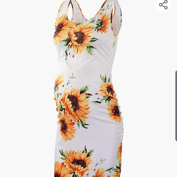 Dresses & Skirts - Sleeveless sunflower maternity dress